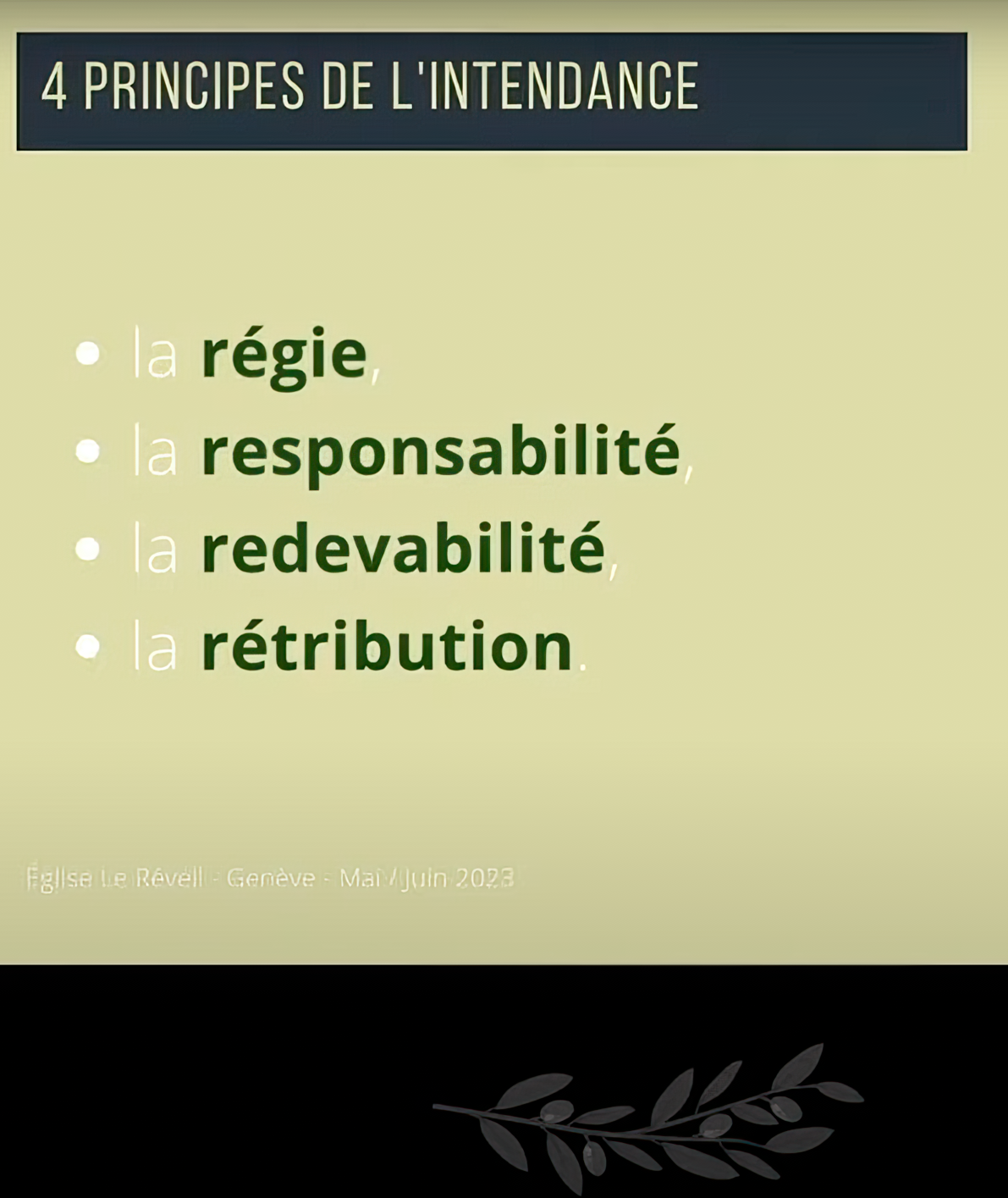 Comprendre les principes de l'intendance // Franck Lefillatre - 4 principes